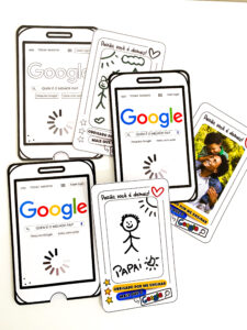 Cartão Dia dos Pais tema Google