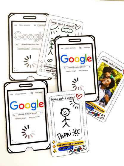Cartão Dia dos Pais tema Google