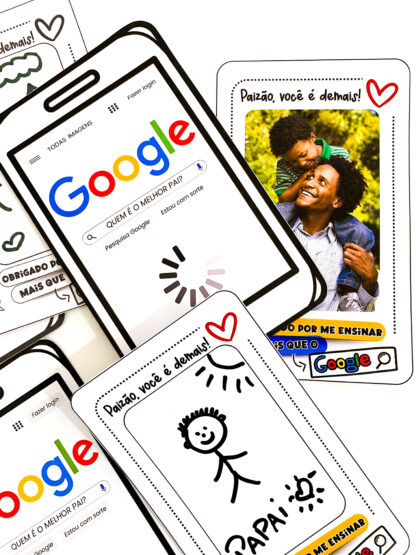 Cartão Dia dos Pais tema Google - Imagem 3