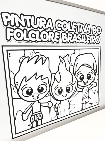Cartaz Colaborativo do Folclore para Colorir - Imagem 8