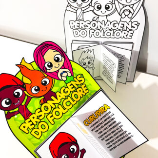 Luva Livro dos Personagens do Folclore