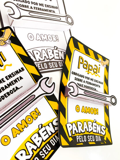 Cartão Dia dos Pais tema Ferramentas - Imagem 4