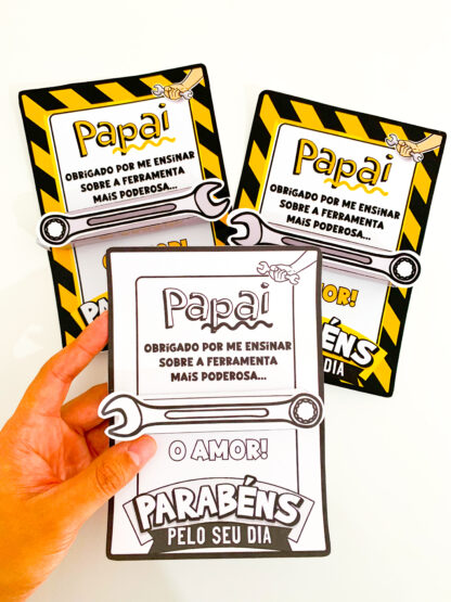 Cartão Dia dos Pais tema Ferramentas - Imagem 7