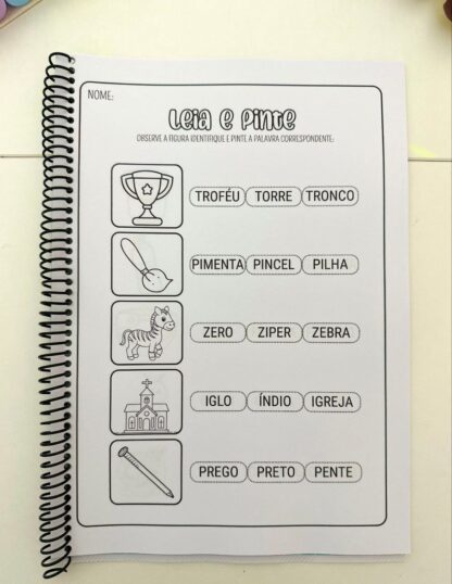 Apostila Leia e Pinte – Sílabas Complexas - Imagem 7