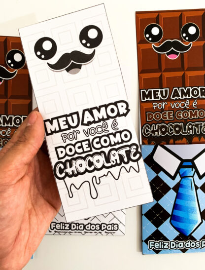 Cartão Dia dos pais chocolate - Imagem 2