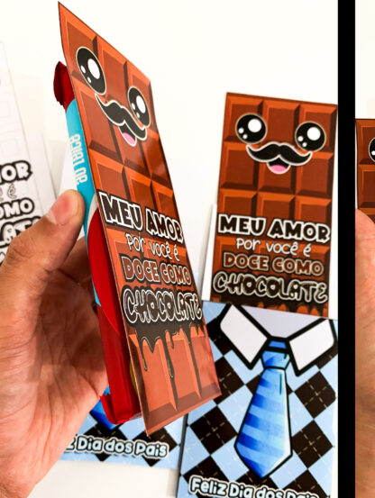 Cartão Dia dos pais chocolate - Imagem 3