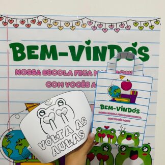 Kit de Boas-Vindas, Painel e Lembrancinhas – Volta ás Aulas Tema Super Colorido!