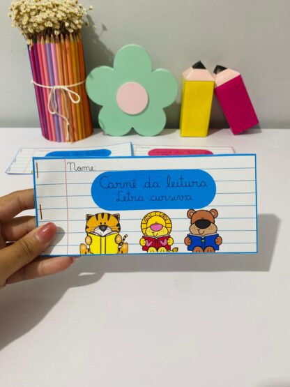 Carnê da Leitura – Textos Curtos em Letra Cursiva para Alfabetização - Imagem 3