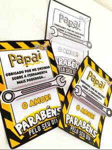 Cartão Dia dos Pais ferramenta