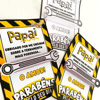 Cartão Dia dos Pais ferramenta