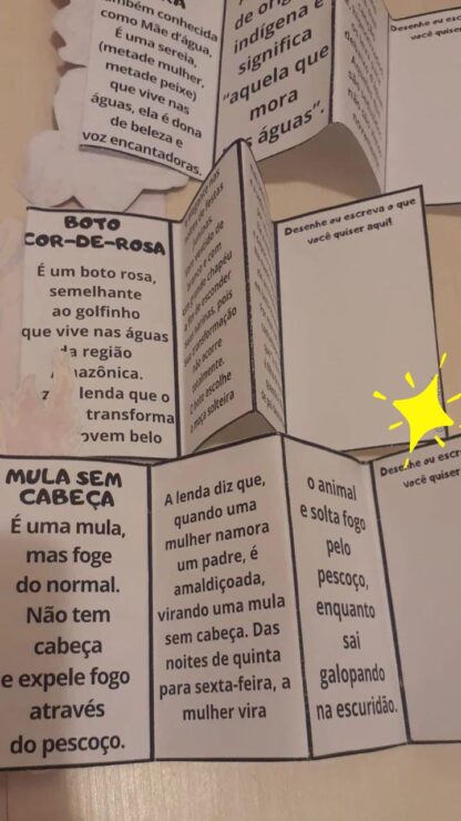 Mini livros sobre os personagens do Folclore. - Imagem 3