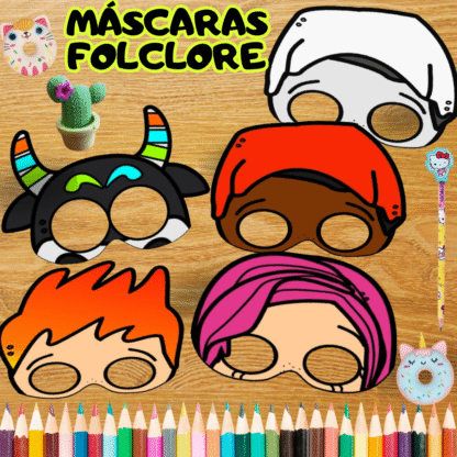 PAINEL + MÁSCARAS FOLCLORE BRASILEIRO - Imagem 2