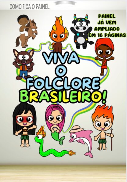 PAINEL + MÁSCARAS FOLCLORE BRASILEIRO - Imagem 4