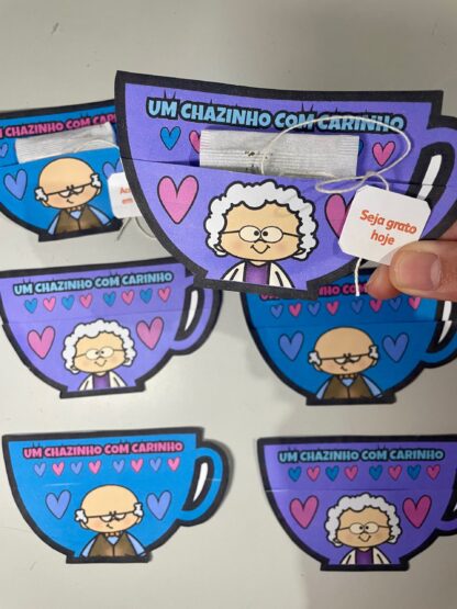 Lembrancinha Dia dos Avós – Amor que cabe num chá e num marcador de página! - Imagem 8