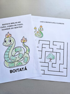 Atividade divertida e educativa com o Boitatá!