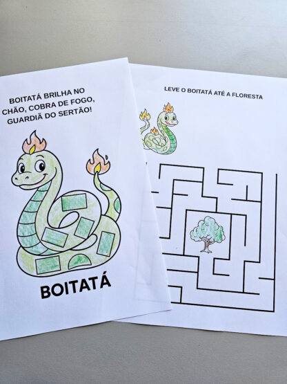 Atividade divertida e educativa com o Boitatá!