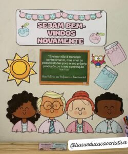 PAINEL + CARTÃO – BEM VINDOS, PROFS