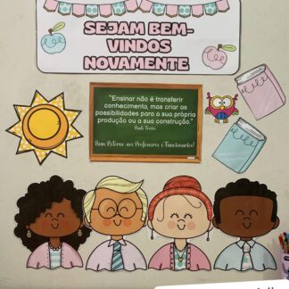 PAINEL + CARTÃO - BEM VINDOS, PROFS