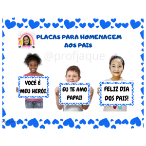 Placas para homenagem ao país.