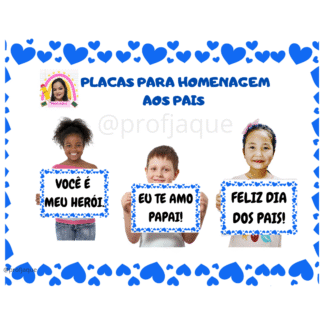 Placas para homenagem ao país.
