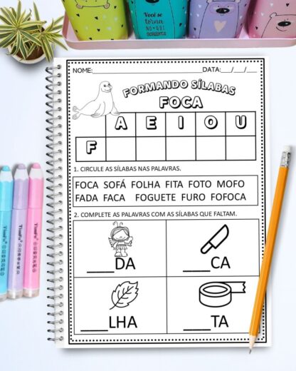 ESTUDANDO AS SILABAS CONSOANTES COM 21 PAGINAS - Imagem 4