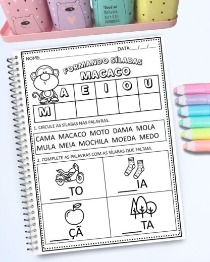 ESTUDANDO AS SILABAS CONSOANTES COM 21 PAGINAS - Imagem 8