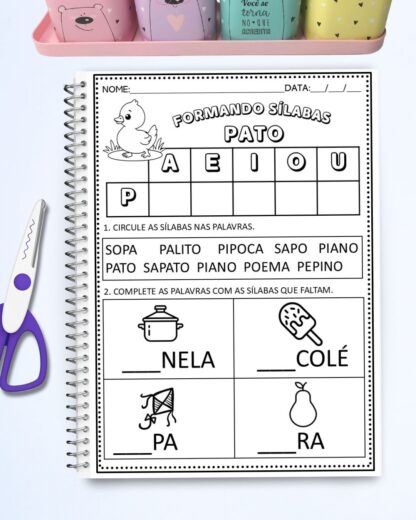ESTUDANDO AS SILABAS CONSOANTES COM 21 PAGINAS - Imagem 10