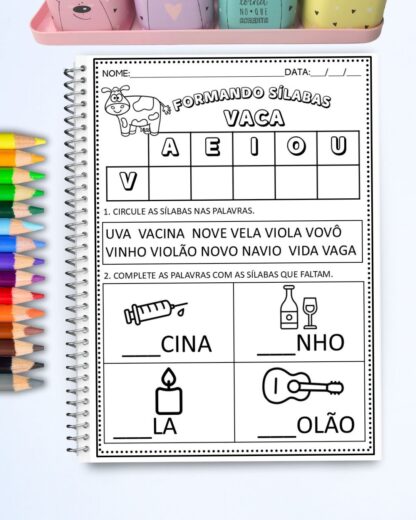 ESTUDANDO AS SILABAS CONSOANTES COM 21 PAGINAS - Imagem 11