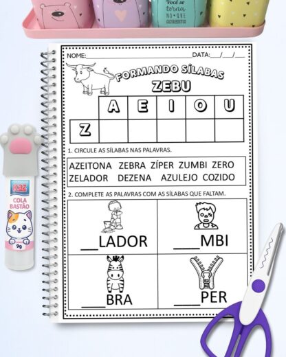 ESTUDANDO AS SILABAS CONSOANTES COM 21 PAGINAS - Imagem 13
