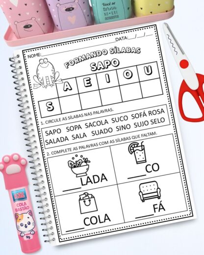 ESTUDANDO AS SILABAS CONSOANTES COM 21 PAGINAS - Imagem 15