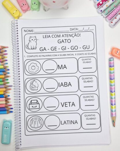 Alfabetização: Completando e Contando Sílabas - Imagem 5