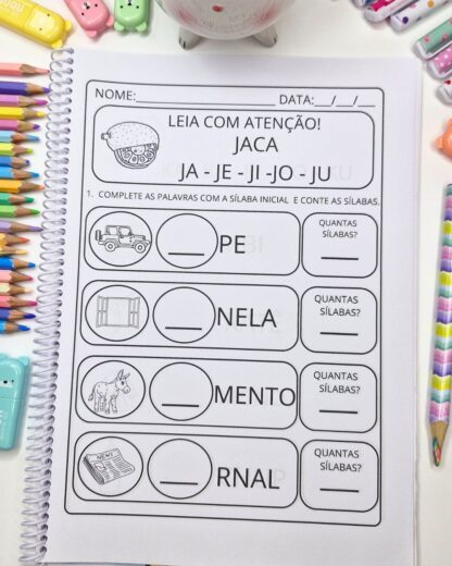 Alfabetização: Completando e Contando Sílabas - Imagem 6