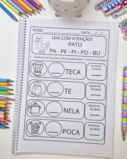 Alfabetização: Completando e Contando Sílabas - Imagem 10