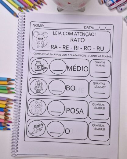 Alfabetização: Completando e Contando Sílabas - Imagem 11