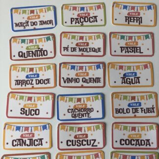 Fichinhas para Festa Junina 