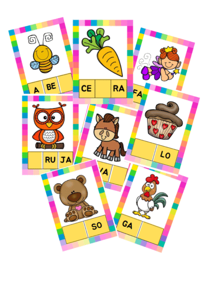 JOGO DAS SÍLABAS FLASHCARDS