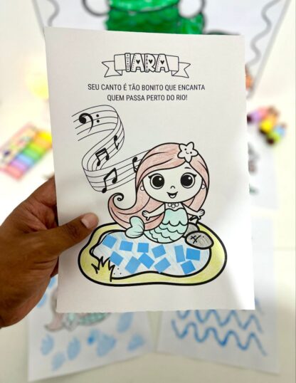 Kit de Cartaz Colaborativo e Atividades de Artes – Tema Iara (Folclore) - Imagem 5