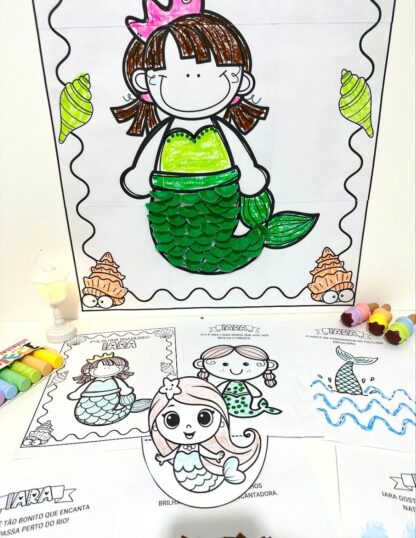 Kit de Cartaz Colaborativo e Atividades de Artes – Tema Iara (Folclore) - Imagem 11