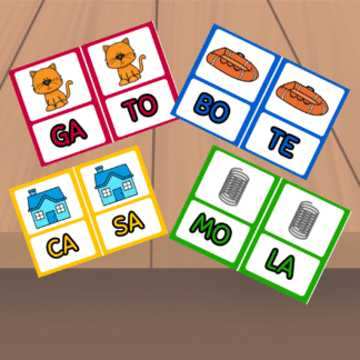 FLASHCARD COM FORMAÇÃO DE PALAVRAS