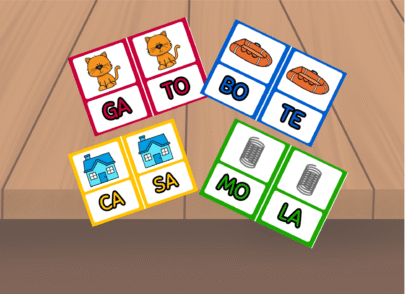 FLASHCARD COM FORMAÇÃO DE PALAVRAS