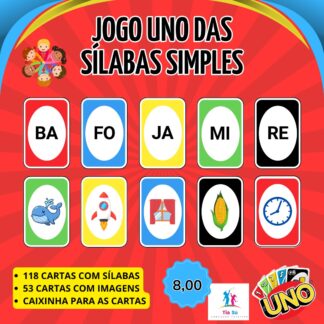 JOGO UNO DAS SÍLABAS SIMPLES