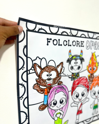 Painel para colorir Folclore Brasileiro - Imagem 2