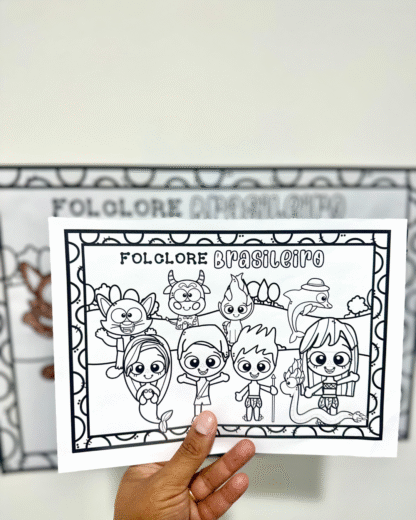 Painel para colorir Folclore Brasileiro - Imagem 3