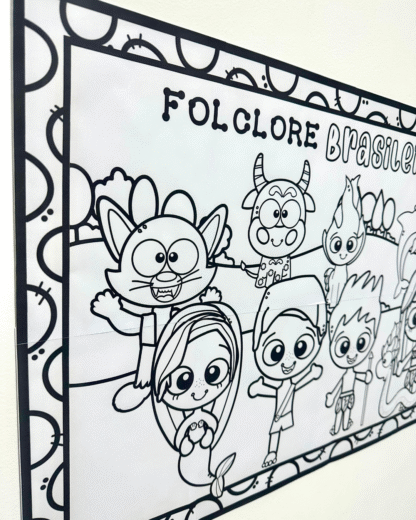 Painel para colorir Folclore Brasileiro - Imagem 4