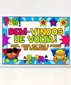 Kit Volta às Aulas Super-Heróis