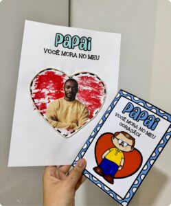 Kit Dia dos Pais tema “Você mora no meu Coração”