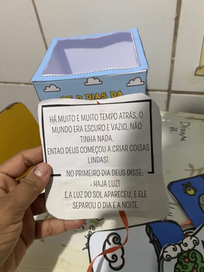História na caixa os 7 dias de criação - Imagem 5