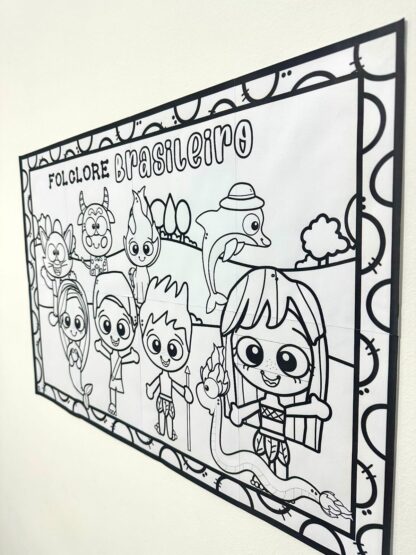 PAINEL PARA COLORIR FOLCLORE BRASILEIRO - Imagem 2