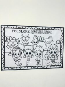 PAINEL PARA COLORIR FOLCLORE BRASILEIRO