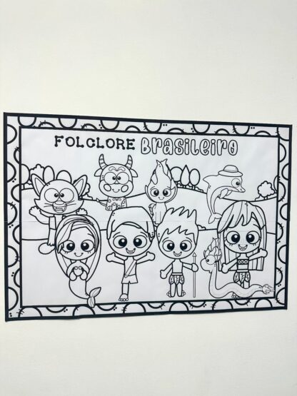 PAINEL PARA COLORIR FOLCLORE BRASILEIRO